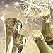 Produktbild 20 Stück Servietten 3-lagig 33x33cm 1/4 Falz Sektgläser creme champagner Tissue Tischdeko Weihnachten Advent Silvester