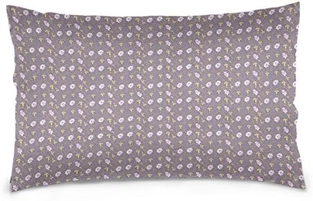 LEEZONE Spring Peony Printing Cotton Velvet Rectangle Pillowcase Pillow Cover for Bedroom