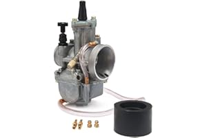 JFG RACING Carburador 28 mm,PowerJet PWK Carburador Moto para Dirt Bike Motocross Motorrad Go Karts Scooter Quad ATV