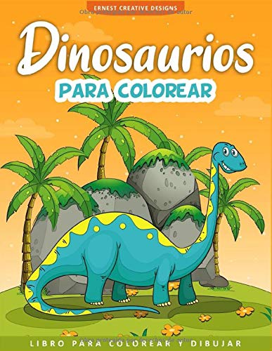 Dinosaurios para Colorear: Libro para Colorear para Niños con 50 Dibujos de Dinosaurios - Libro para Colorear para Niños - Dinosaurios Libro Infantiles - Dinosaurio Colorear Infantil