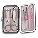 Stylish 7-Piece Manicure Set Pedicure Set for Women - with Pro Quality Stainless Steel Manicure Tools incl. Nail Clippers, Nail Scissors and Cuticle Trimmer in a Compact Case - Perfect Gift