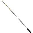 Cyfie 185cm 6Ft Retractable Telescopic Pole, Stainless Steel Fishing Pole with 8mm Screw, Capable for Fishing Hook Harpoon