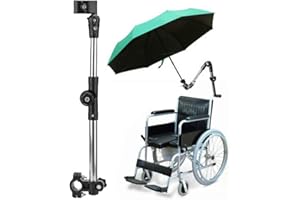 PINSOFY Rollstuhl-Schirmhalterung, Regenschirmhalter ideal für Fahrräder