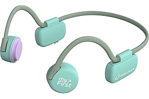 MyFirst BCW Comansi Auriculares inalámbricos para niños de conducción ósea, Color Verde (Oaxis Asia