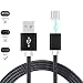 Produktbild ONX3® Black Magnetic Micro USB Nylon Braided Fast Rapid Charging & Data Syc Transfer Cable with LED light Indicator for Gionee Steel 2