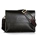 Price comparison product image POLO FEILUN Men's Genuine Leather Briefcase Business Composite Leather Classic Casual Bag Shoulder Messenger Satchel Bags for everday use 12.9"(L)x9.4"(H) x 2.7"(W)(Brown)