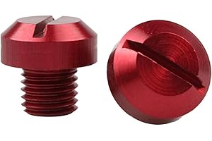 Cyhamse Motorcycle Plugs, Aluminum Plugs Screws - M10x1.25 Right Left Screws Bolts