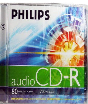 Philips Audio CD Rohling 80 Minuten 700MB Jewelcase