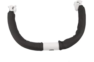 ZERODIS Manija del cochecito, carrito de bebé ajustable Agarre de parachoques Manija Bar Cochecito Reposabrazos Paraguas de cochecito Accesorios Herramientas de mano(Black)