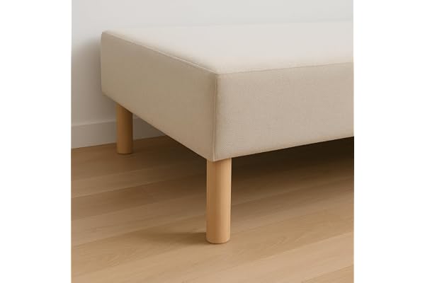 La Fabrique de Pieds – set med 4 sängben i trä, cylinder, trä, Verni Clair, 20 x 6 x 6 cm