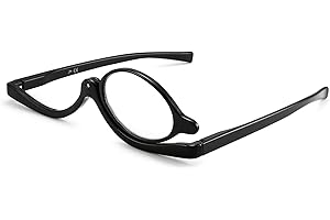JM Maquillaje Gafas de Lectura Lupa Flip Down Cosméticos Lectores para Mujeres