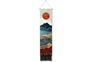 Ricemru Berglandschaft Wandteppich Hochkant Schmal Berge Sonne Wandbehang Aesthetic Sonnenaufgang Wandtuch Abstract Art Landschaft Wanddeko Tapestry Wandkunst Deko