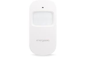 energeeks - Sensor de Movimiento WiFi Inteligente - Protección del Hogar - Notificaciones Móviles - Automatiza tu Hogar según Movimiento - Fácil Instalación - App Móvil - Compatible con Alexa/Google