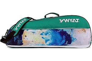 Sport Tent Unisex Racket Tennis Bag Attached Adjustable Detachable Shoulder Strap,Super Roomy Lightweight Waterproof Racquet Bag for Badminton and Tennis