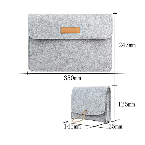 MacBook Pro 13 Hülle, Bingsale Filz Sleeve Hülle Ultrabook Laptop Tasche für MacBook Pro 13 (2016) / Neues Apple Macbook 12 - 2