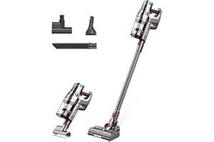 Proscenic Odkurzacz akumulatorowy P11, odkurzacz bezprzewodowy, 30 000 Pa, wysoka moc ssania, czas pracy do 50 min, tryb automatyczny, Srebrny