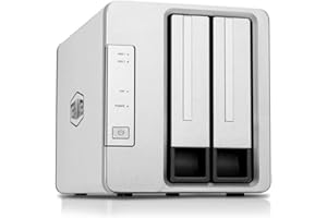 TERRAMASTER F2-422 2 bahías 10GbE NAS Servidor de Almacenamiento en Red CPU Quad-Core con cifrado de Hardware (Sin Disco)