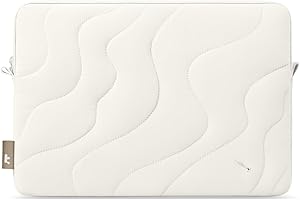 ‎TOMTOC tomtoc Etui 360° do 13-calowego nowego MacBook Air 2024-2018 M3/A3113 M2/A2681 M1/A2337, 13-calowego MacBook Pro M2/A2686 M1/A2338 2022-2016, lekkie, miękkie, pikowane etui na laptopa Puffy Sleeve