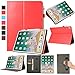 Produktbild elecfan iPad Pro 12.9 Zoll 2018 Hülle Case, Automatische iPad Smart Cover Book Style PU-Lederne mit Ständer Funktion Tasche mit Handschlaufe für iPad Pro 12.9 Zoll 2018,Rot