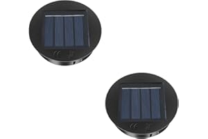 CNMTCCO Pièces de Rechange pour Lampes Solaires, Lot de 2-4, 8CM/3.1inch, 1.2V 600mAh, Panneau Solaire LED Étanche IP44 pour Lanterne Suspendue, Décoration de Jardin, Terrasse, Table (2)
