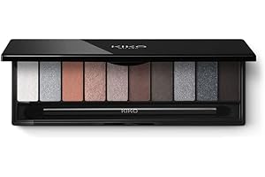 KIKO Milano Soft Nude Eyeshadow Palette 03 | Paleta Con 10 Sombras De Ojos Y Diferentes Acabados. Aplicador Doble Incluido