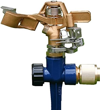 YAYONG Nozzle All Metal 360 Degree Automatic Rotating Rocker Nozzle Lawn Irrigation Adjustable Sprinkler Brass Material,Metallic
