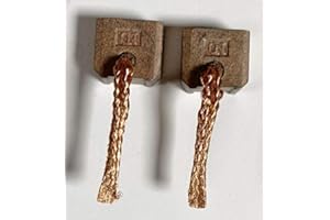 BARGAINWORLDUK CARBON BRUSHES TO FIT STARTER MOTOR FT-129 FT129 JCB309 FT-127 FT-124 FT-138T 12/24V F6