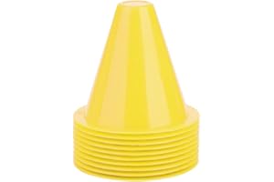 Cônes de trafic d'entraînement Ensemble, 10 pcs Cônes de football Football Entraînement Cone Marqueurs Barrières de football à usages multiples Plastique Porte-marqueur Accessoire pour enfant adulte