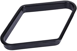 Demiawaking Table de billard triangulaire en plastique robuste pour 9 boules Noir