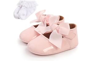 SEHFUPOYE Scarpe da Bambina Mary Jane Princess Scarpe da Bambino Antiscivolo per la Prima Passeggiata Scarpe da Bambino in Pelle PU Bowknot Prewalkers