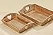 Produktbild 2 er Set Deko-Tablett Herz, Holztablett, Tablett mit Herzausschnitt, Serviertablett, Länge 21 cm und 26 cm