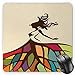 Produktbild HYYCLS Youth Mauspads, Drawing of a Young Woman Figure with a Puffy Colorful Artistic Skirt Fashion Theme, Standard Size Rectangle Non-Slip Rubber Mousepad, Multicolor