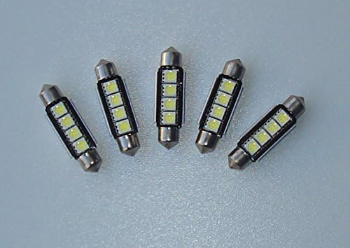 5x LED Bulb 42mm C10W) White Interior Lighting for Boat Camping
