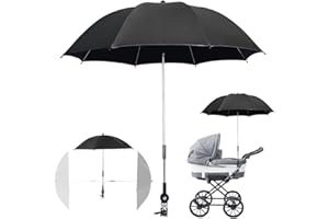 Mineup Sombrilla Carro Bebe Universal Anti UV, 75CM Sombrilla Para Silla De Bebe, Protección UV50+, Parasol De Carro Bebe Para Cochecito & Silla De Paseo