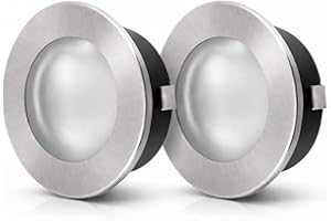 ADAKAT 2-pack, fullmetall infälld spotlight G4 12 V, glaslock