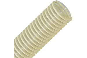 VALEKNA Flextube PU L-AS 20 mm, longueur au mètre – Tuyau léger en polyuréthane, tuyau d'aspiration avec spirale en PVC, antistatique, tuyau de transmission, tuyau d'aspiration