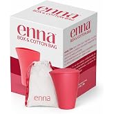enna Box &amp; Cotton Bag &ndash; Steriliser for Menstrual Cup &ndash; Hygienic and Safe | Suitable for all sizes | Organic cotton bag | Micr
