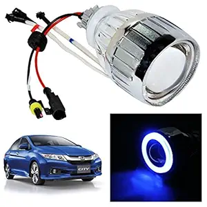 Vheelocityin Ring Projector / Headlight / Headlamp For Honda City - Blue