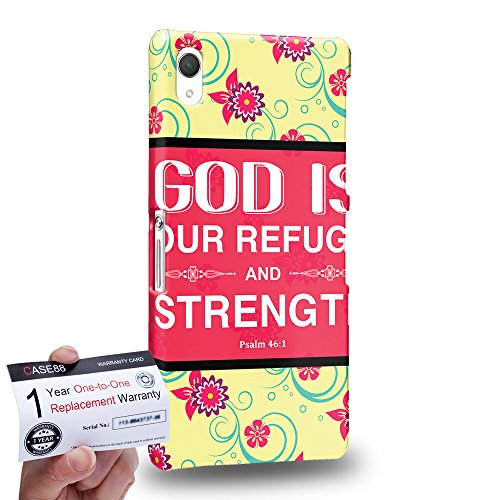 Case88 Sony Xperia Z2 3D impresa Carcasa Funda dura para Tarjeta de garant a - Bible verse - Psalm 46 1 Our Refuge Strength DSE0342 Case88 Sony Xperia Z2 3D impresa Carcasa Funda dura para Tarjeta de garant a - Bible verse - Psalm 46 1 Our Refuge Strength DSE0342