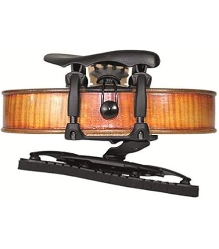 Mentoniera Centrale Wittner Per Violino 4/4 - Anatomica, Antiallergica, Nero