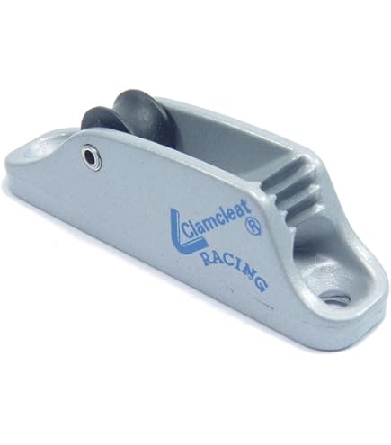 Taquet Racing Clamcleat CL230 Avec Réa Bas - Pour écoutes De 3 à 6 Mm | Fixation Pont Ou Mât En Aluminium