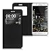 Produktbild kwmobile Hülle für Samsung Galaxy J5 (2016) DUOS - Bookstyle Case Handy Schutzhülle Kunstleder mit Sichtfenster - Flipcover Klapphülle Schwarz