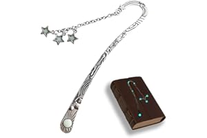 FZSECRIU Marque Page Livre, Marque Page Metal, marque Page Original, Marque-page Avec Pendentif étoile, Cadeaux d'anniversaire et de Noël pour les étudiants, les enseignants et les passionnés de livres