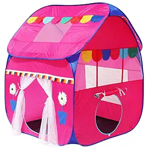 Homecute Foldable Pop Up Hut Theme Kids Toy Play Tent House - Pink