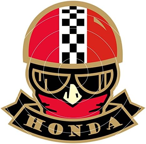 60MM HONDA OLD SKOOL STICKER, use on Motorbikes, Scooters, Helmets, Leg Shields.