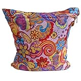 E-Goal Wasserdicht Wiederverwendbare One-Zipper-Baby-Windel-Tuch-Beutel-bunte Blumen