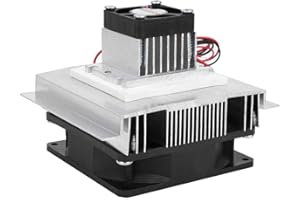 WALFRONT Módulo Enfriador de Refrigeración Termoeléctrico Peltier 60W XD-35 de Refrigeración por aire Disipador Térmico Kit de Bricolaje para de Espacios Pequeños(With Cold End Fan)