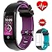 Produktbild AUNEY Fitness Tracker, Activity Tracker Sport Band Smart Armband Wasserdicht Herzfrequenz Sleep Monitor Schrittzähler für IOS und Android, violett
