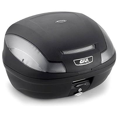 Givi E470NT Simply III Tech Top Case Monolock avec Haut Couvercle du Boitier en Plaque, Noir