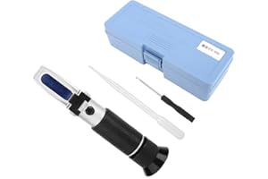 Leopacat Refractometro, RefractóMetro Brix 0-90% Probador de AzúCar de Mano con CompensacióN AutomáTica Temperatura para Cerveza Elaboracion de Vino Medir el AzúCar Frutas Miel t Bebidas Azucaradas